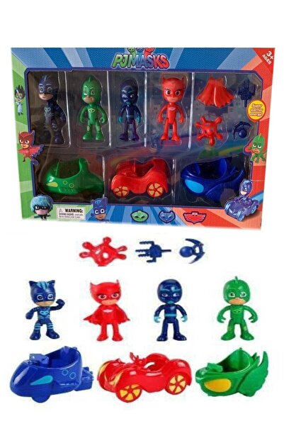 TURKAFONE Pijamaskeliler Pjmasks Arabalı Oyuncak Figür Seti