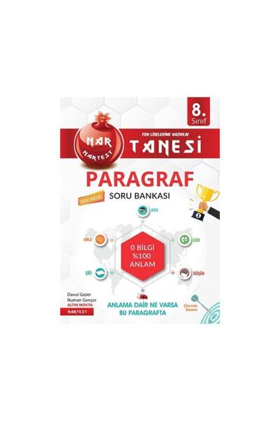 Nartest Yayınevi 8.sınıf Nar Tanesi Paragraf Altın Sorular