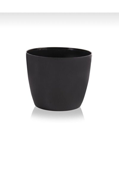 SERİNOVA Yakut Saksı No 1--- 0,68lt Siyah 10cmx9,5 Cm