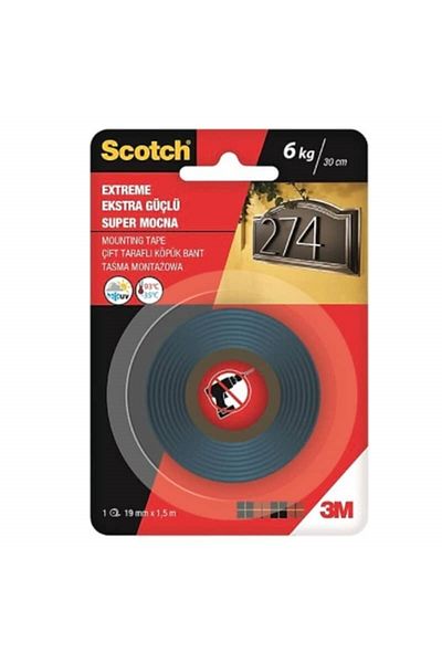 Scotch 3m 4002 Extra Strong Double Sided Foam Tape 19 Mm X 1.5 M