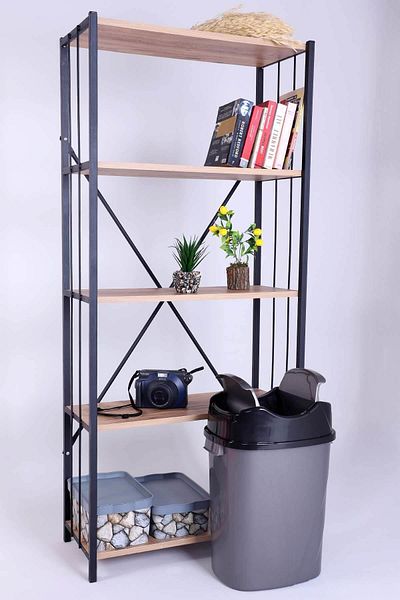 Tuffex Yutan Νο 5 Κάδος Απορριμμάτων 35 Lt.-μεταλλικό Γκρι Glitter