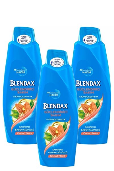 Blendax Badem Yağı Özlü Şampuan 500 ml X 3 Adet