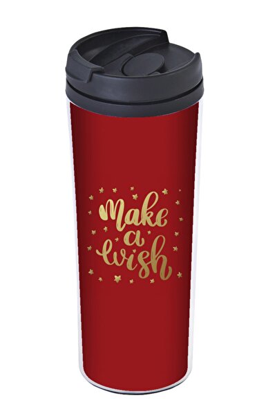 ALLMUG Make A Wish Termos Kupa 380 Ml Kırmızı