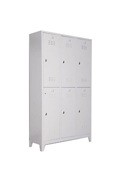 ONLİNE ÇELİK DOLAP 6'lı Soyunma Dolabı