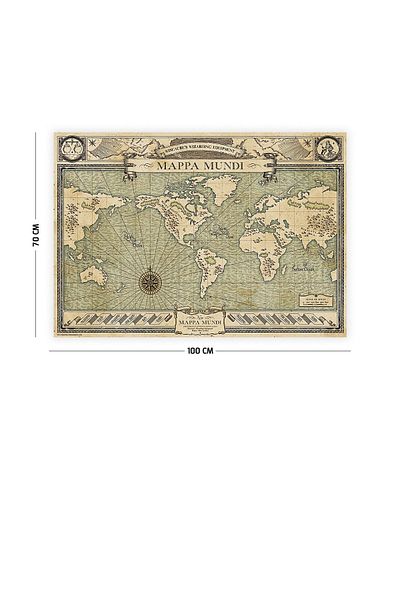 Vagonik Fantastic Beasts Mappa Mundi Covor Tapet 140 X 100 Cm-70x100 Cm