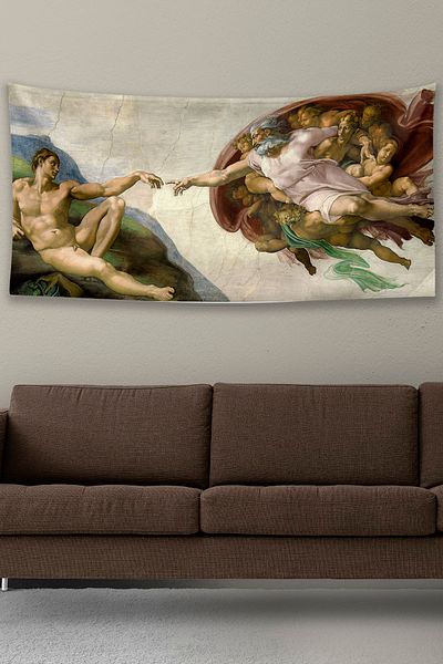 Vagonik Covor de perete Michelangelo Mâna lui Dumnezeu Dimensiune mare