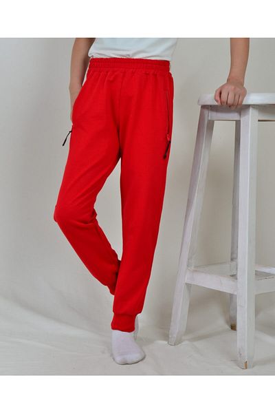 KİDSPİTİRCİK Unisex Kids Red Tracksuit Bottom 4-season