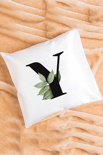 Hedizu Botanical Letter Y Pillow