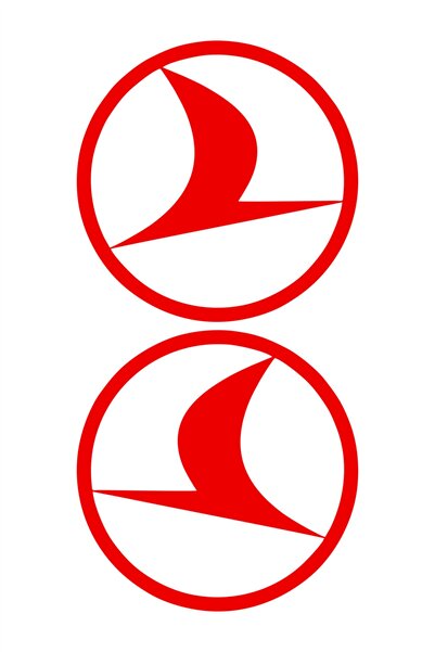esticker 8 X 8 Cm Turkish Airlines Sticker Auto Sticker Car Windshield Sticke...