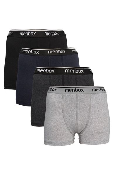 MENBOX Economical 4-Piece Lycra Classic Men's Boxers
