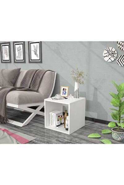 CZN AHŞAP Zigon Sehpa & Kare Yan Ahşap Koltuk Sehpası Oturma Odası Masası & Y...