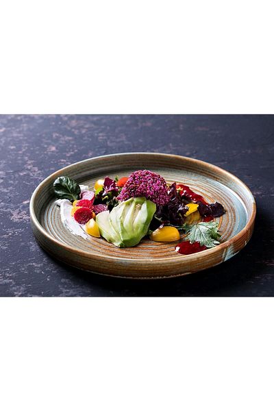 Bonna Porselen Coral Flat Plate 26 Cm Set of 3