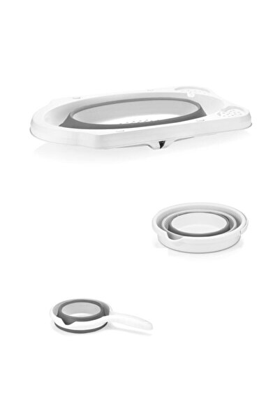Sepetkitchen Katlanabilir Küvet Set Koyu Gri
