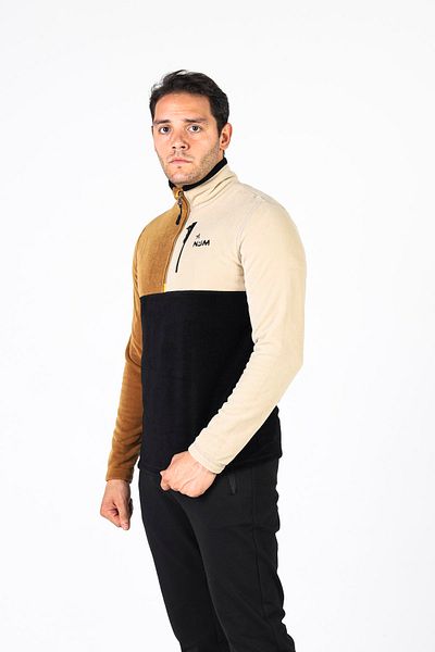 NJM SPORT WEAR Ανδρικό φούτερ Polar Slim Fet Half Zipper 3 χρωμάτων