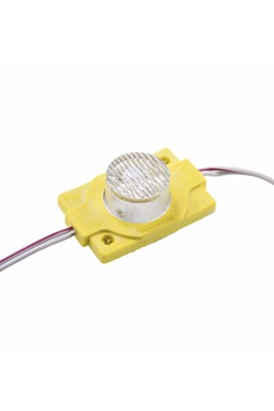Hazar Led 12 Volt 1.5 Watt Tek Mercekli Modül Led Sarı (AMBER) -10 Adet-