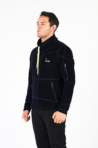 NJM SPORT WEAR Ανδρικό φερμουάρ με μάσκα με ψηλό γιακά