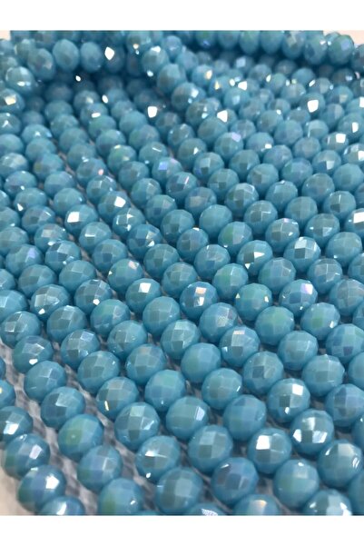 LİVZA BİJUTERİ Kristal Boncuk , Mavi Renk Kristal Boncuk Dizisi, 8 Mm Tesbih ...