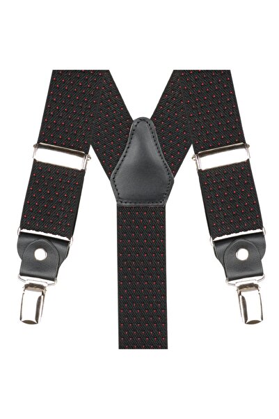 DWOY Curea pentru pantaloni din piele naturală, țesută jacquard, cu buline, n...