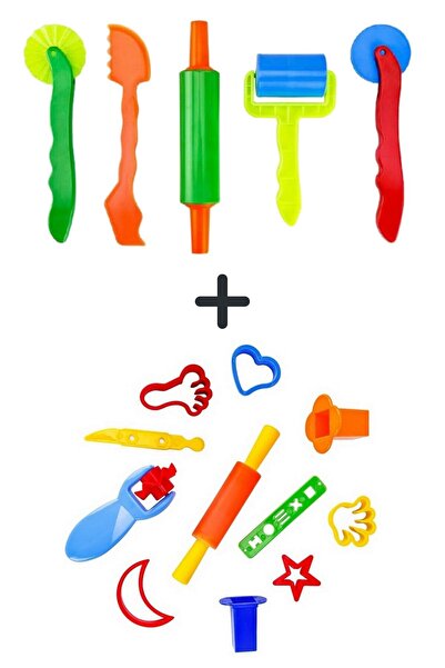 MANKAN Oyun Hamuru Kalıpları Ve Merdane Seti