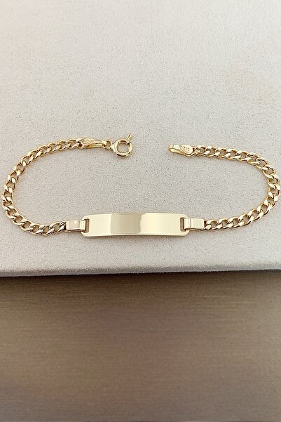 Seda Mücevherat Isimli Bebek Çocuk Altın Bileklik Künyesi