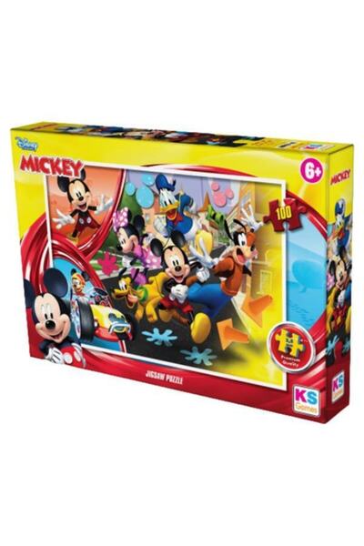 Ks Games Mickey Mouse puzzle 100 parça