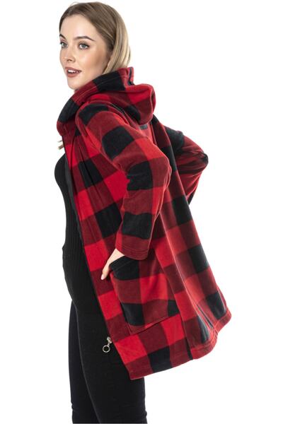Modayase Palton cardigan fleece pentru damă