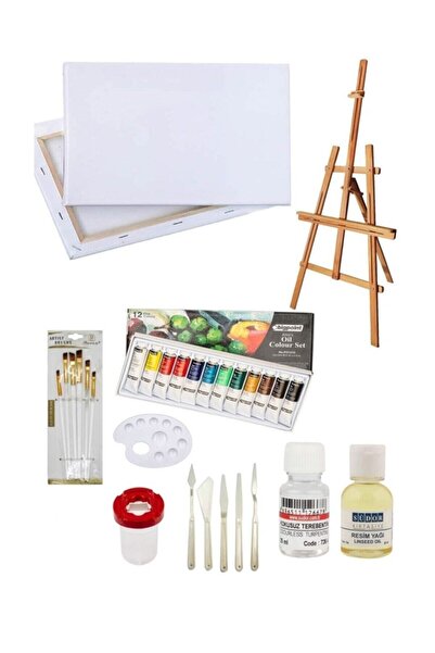 Genel Markalar Glance Ekonomik Yağlı Boya Şovalye Tuval Seti