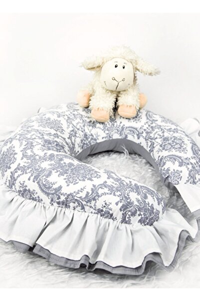 Babynest Emzirme Yastığı Ve Destek Minderi Elegant Çift Kat Fırfır