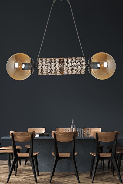 Begüsa Agro 2.li Avize Gold Kaplama Bal Cam