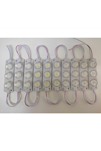 REPLAX Camlı Parmak Led Lamba Beyaz 12 Volt Su Geçirmez 10,lu 3m Bantlı Kesilebilir Br0409928