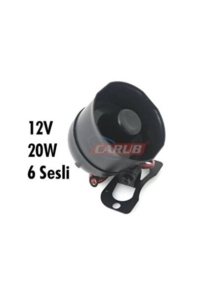 Genel Markalar 6 Sesli Alarm Sireni Üniversel 20w 130db 12 Volt