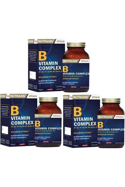 Nutraxin VitaminBComplex - 60 Tablets X 3 Pieces