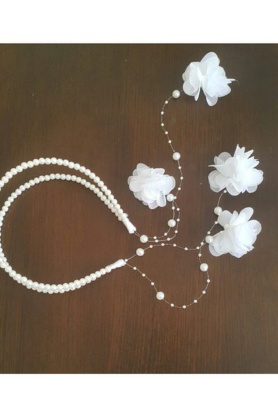Hüner aksesuar Maternity Crown Double Pearl Crown Slippers Set