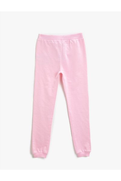 Koton Printed Jogger Sweatpants with Tie Waist