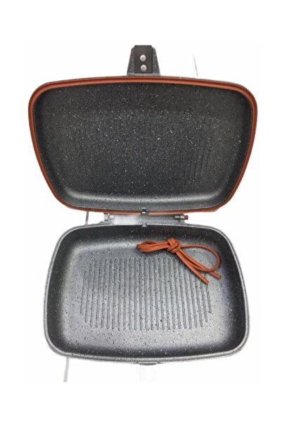 FMS Granit Çift Taraflı Balık Ve Izgara Tavası 36 Cm Gri