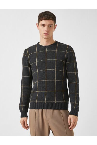 Koton Yünlü Kareli Kazak