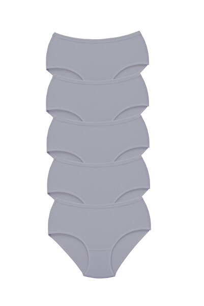 Tutku Γυναικεία εσώρουχα 5 τεμαχίων γκρι ψηλόμεσο Bato - Χοντρό καουτσούκ