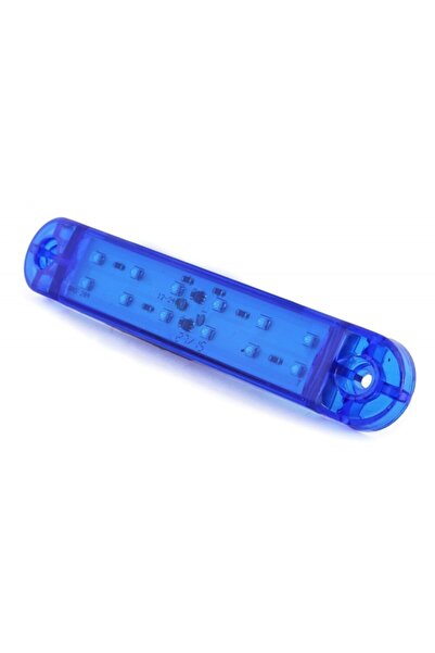 AHMET OTOMOTİV Çift Sıra Led Mavi Renk 12ledli 13cm 12v-24v
