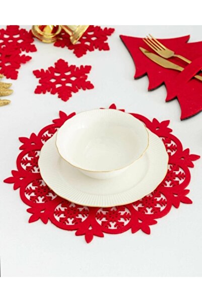 Genel Markalar Yılbaşı temalı 4 kişilik supla ve Amerikan servis takımı, şık ve renkli set