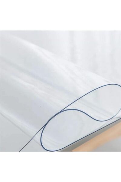 ERKSOLHOME Pvc Şeffaf 90 Cm En 1,4 Mm (NET KALINLIK) Kalın Kaymaz Koruyucu Masa Örtüsü