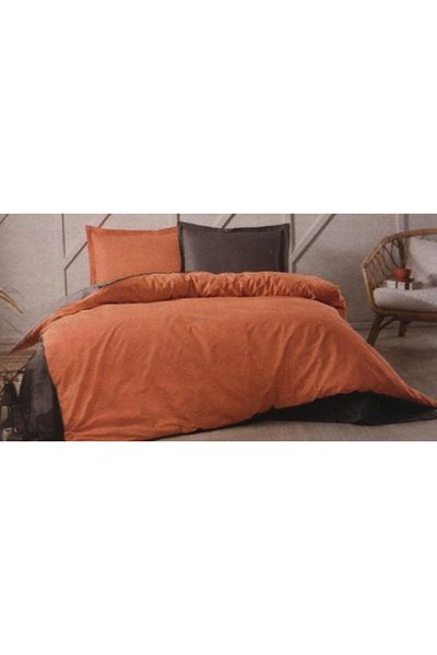 Özdilek Colormix Double Duvet Cover Set Terracota - Anthracite
