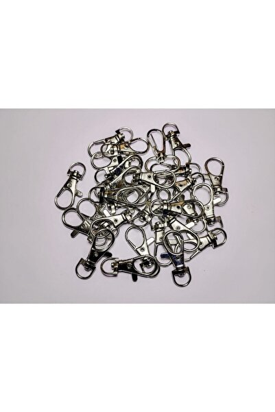 platin hediyelik inel pentru chei din metal macrame de culoare argintie paris 50 buc