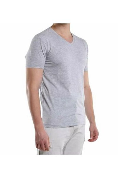 MODY V-Neck Gray Lycra Cotton Undershirt