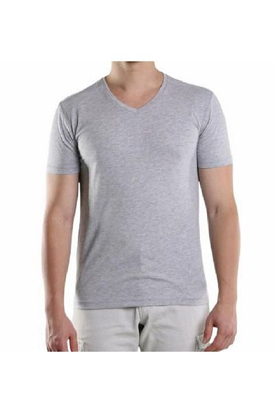 MODY V-Neck Gray Lycra Cotton Undershirt