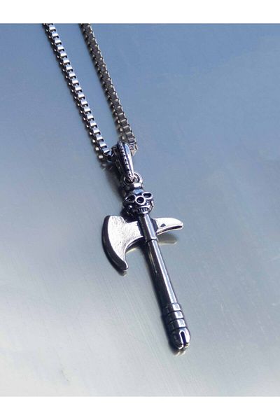 The Collection Men's Viking Warrior Ax Necklace