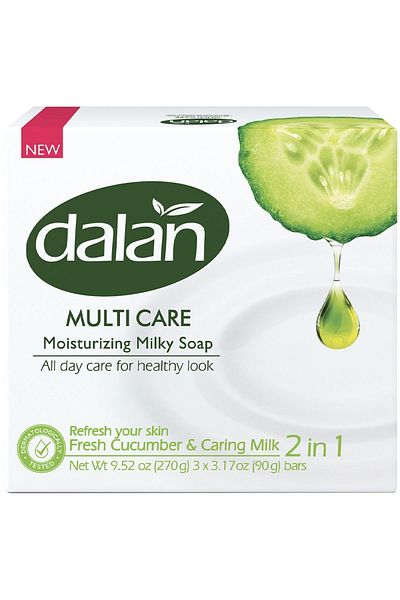 Dalan Brand: Multicare Water & Cucumber 3x90 G Category: Bath and Shower Accessories
