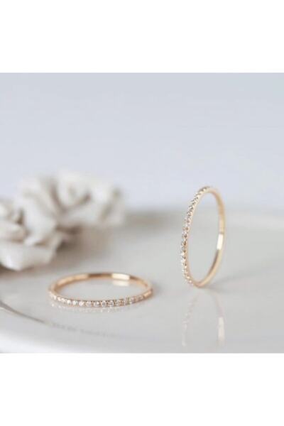 ATS ALYANS Ince Zarif Gümüş Tamtur Yüzük