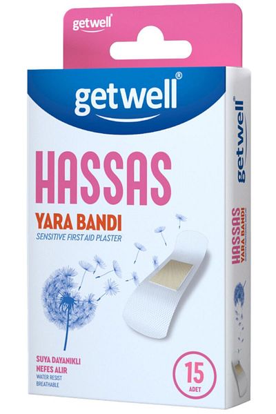 Getwell إسعافات أولية حساسة 15 قطعة
