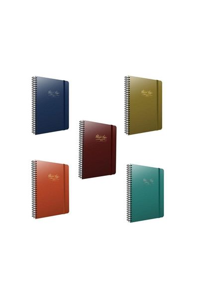 Gıpta Metal Notes Spiral Notebook A4 100 YpCheckered 4472