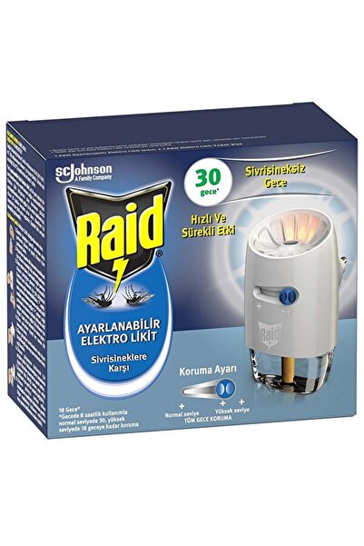 Raid Marka: Raid Ayarlanabilir Elektro Likit 30 Gece (sivrisineklere Karşı) K...